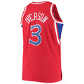 PH.76ers #3 Allen Iverson Mitchell & Ness Big & Tall Hardwood Classics Swingman Player Jersey Red Stitched American Basketball Jersey