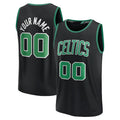 Custom B.Celtics Supporters Branded Fast Break Replica Jersey Statement Edition Black American Stitched Basketball Jersey