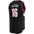 P.Trail Blazers #16 CJ Elleby Supporters Branded 2021-22 Fast Break Replica Jersey Icon Edition Black Stitched American Basketball Jersey