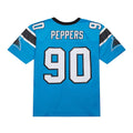 C.Panthers #90 Julius Peppers Mitchell & Ness Blue Legacy Replica American Football Jerseys