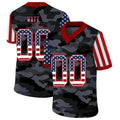 Custom C.Panthers American Team 32 and Number and Name 2020 Camo Salute to Service Limited Jersey Football Jerseys