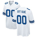 D.Cowboys White Custom Game Jersey Stitched Football Jerseys