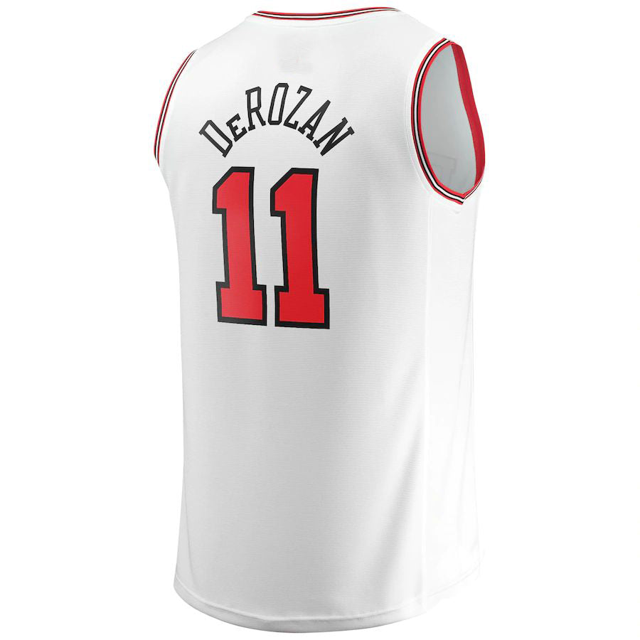 C.Bulls #11 DeMar DeRozan Supporters Branded 2022-23 Fast Break Replica Jersey  White Association Edition Stitched American Basketball Jersey