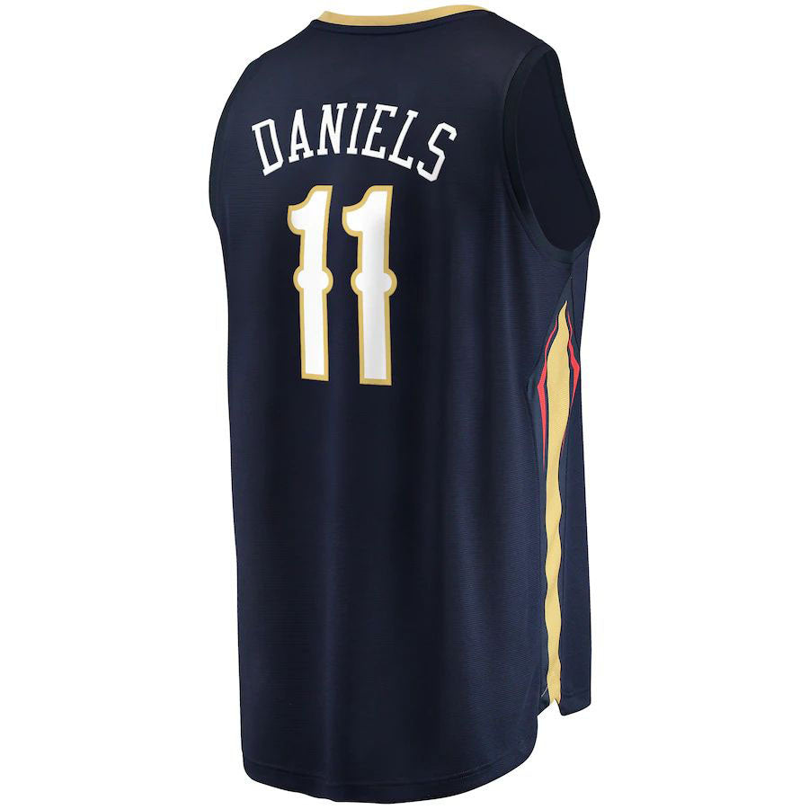 NO.Pelicans #11 Dyson Daniels Supporters Branded  2022  Draft First Round Pick Fast Break Replica Jersey Icon Edition Navy Stitched American Basketball Jersey