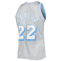 LA.Lakers #22 Elgin Baylor Mitchell & Ness 75th Anniversary 1960-61 Hardwood Classics Swingman Jersey  Silver Stitched American Basketball Jersey