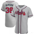 Atlanta Braves #38 Guillermo Heredia Gray Road Jersey Stitches Baseball Jerseys