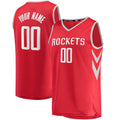 Custom H.Rockets Supporters Branded Fast Break Replica Jersey Red Icon Edition Stitched Basketball Jersey