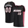 Custom M.Heat Supporters Branded 2023 Finals Fast Break Custom Jersey - Icon Edition - Black Stitched Basketball Jersey
