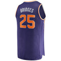 P.Suns #25 Mikal Bridges Supporters Branded  Fast Break Replica Player Jersey Icon Edition Purple Stitched American Basketball Jersey