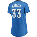 OC.Thunder #33 Mike Muscala Supporters Branded Women's Fast Break Replica Jersey Blue Icon Edition Stitched American Basketball Jersey
