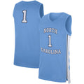 #1 N.Carolina Tar Heels Jordan Brand Replica Jersey Carolina Blue Stitched American College Jerseys