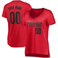 Custom P.Trail Blazers Supporters Branded Women's Fast Break Replica Custom Jersey Red Statement Edition Stitched Basketball Jersey