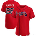 Atlanta Braves #26 Gene Garber Red Alternate Jersey Stitches Baseball Jerseys