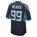T.Titans #99 Rashad Weaver Navy Game Jersey Stitched American Football Jerseys