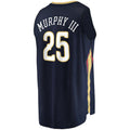 NO.Pelicans #25 Trey Murphy III Supporters Branded 2021-22 Fast Break Replica Jersey  Icon Edition Navy Stitched American Basketball Jersey