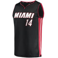 M.Heat #14 Tyler Herro Supporters Branded Fast Break Replica Jersey Black Icon Edition Stitched American Basketball Jersey