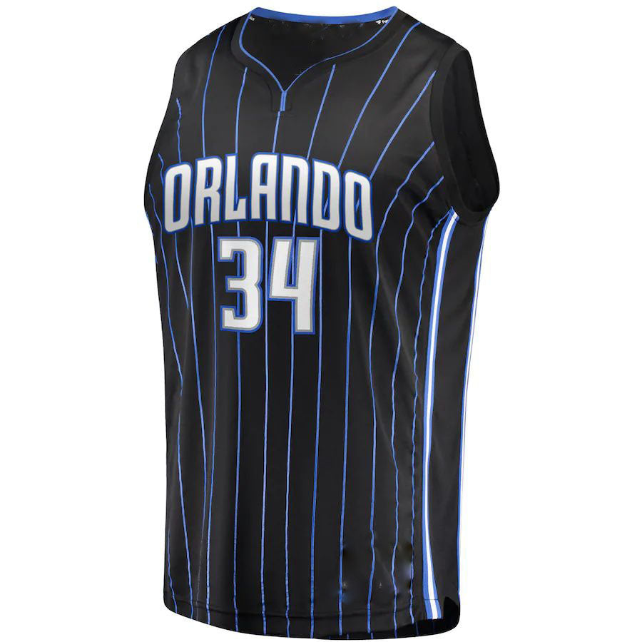 O.Magic #34 Wendell Carter Jr. Supporters Branded  2021-22 Fast Break Replica Jersey Icon Edition Black Stitched American Basketball Jersey