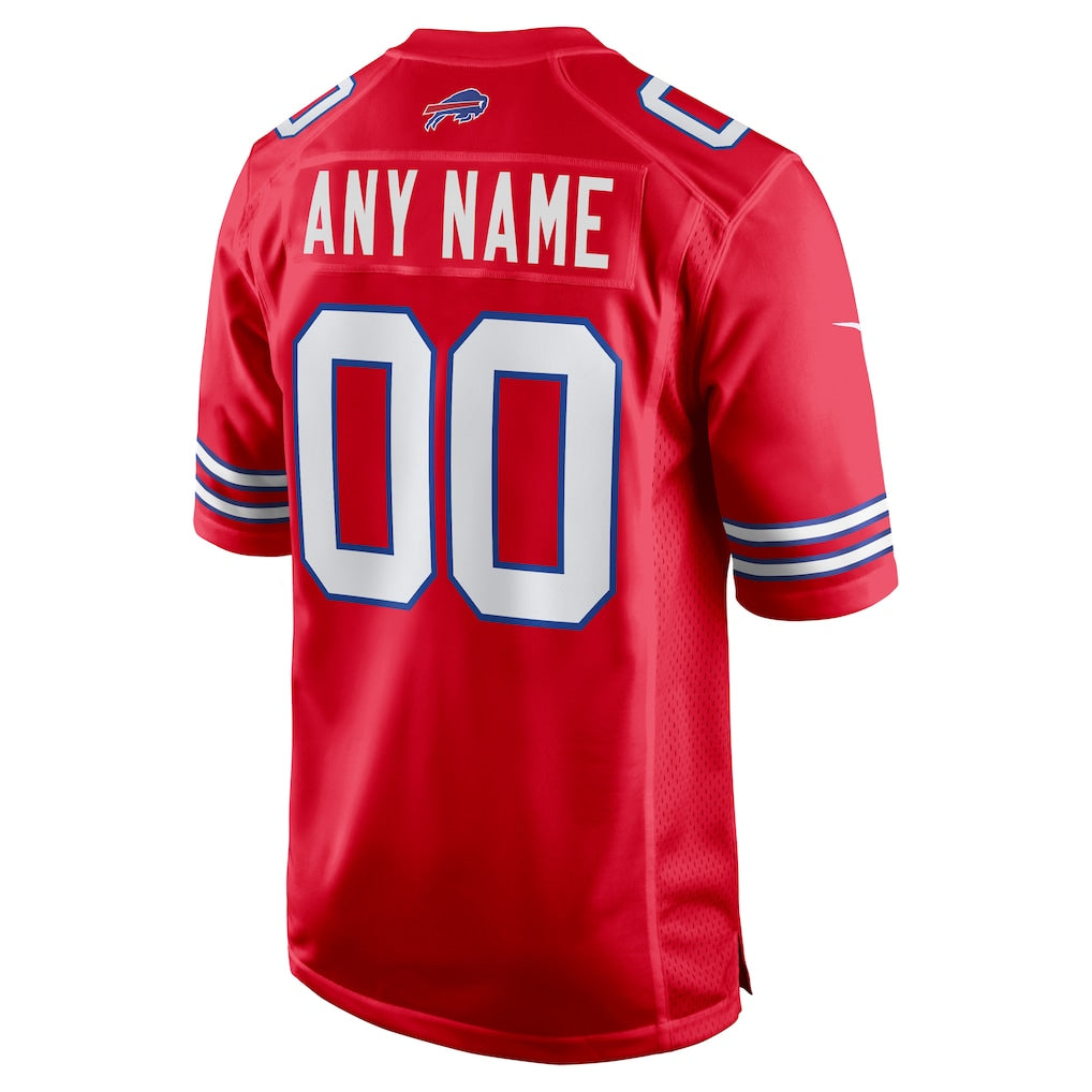 Custom B.Bills Red Vapor F.U.S.E. Limited Jersey